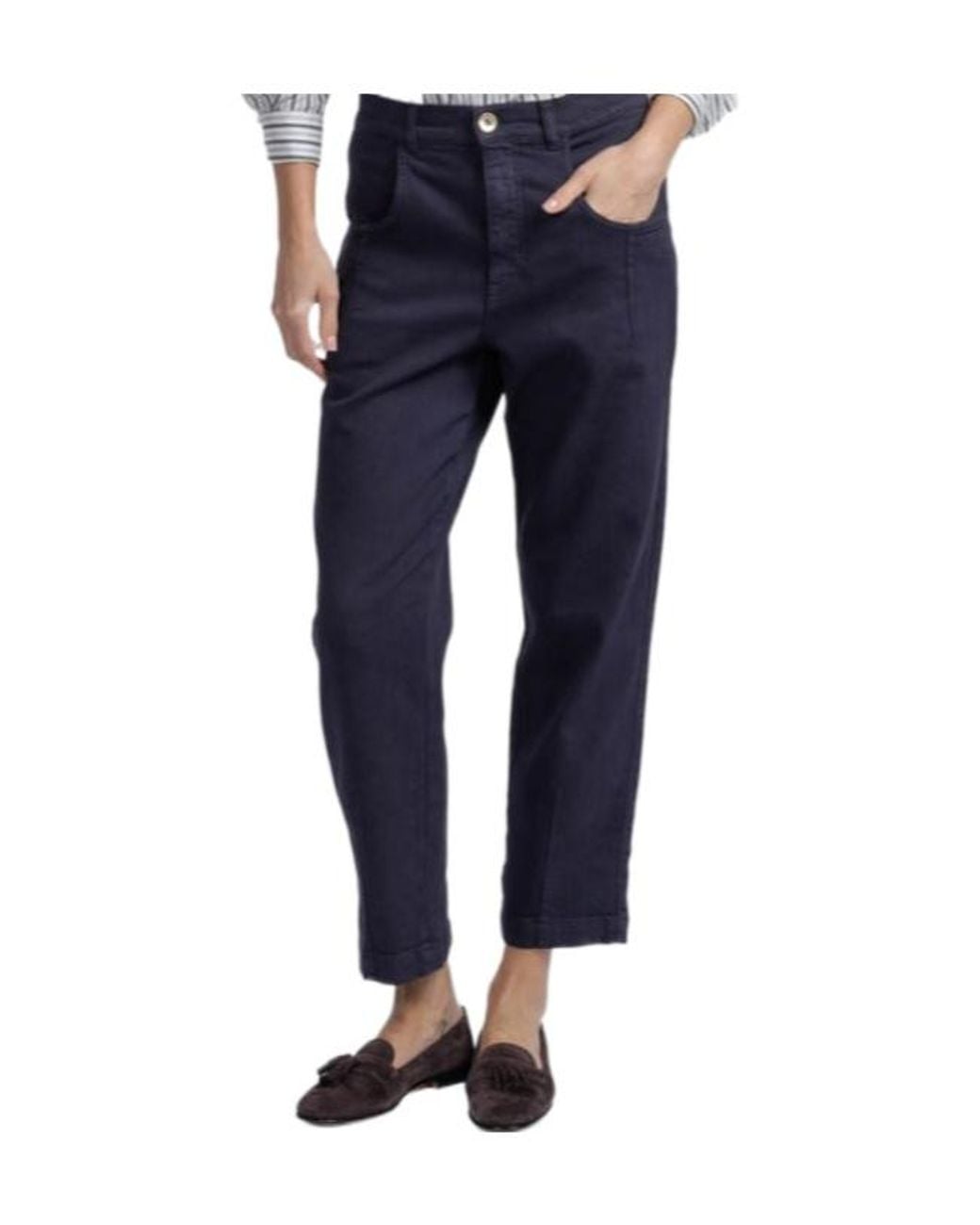 Eleventy Blue Straight-Leg Casual Trousers