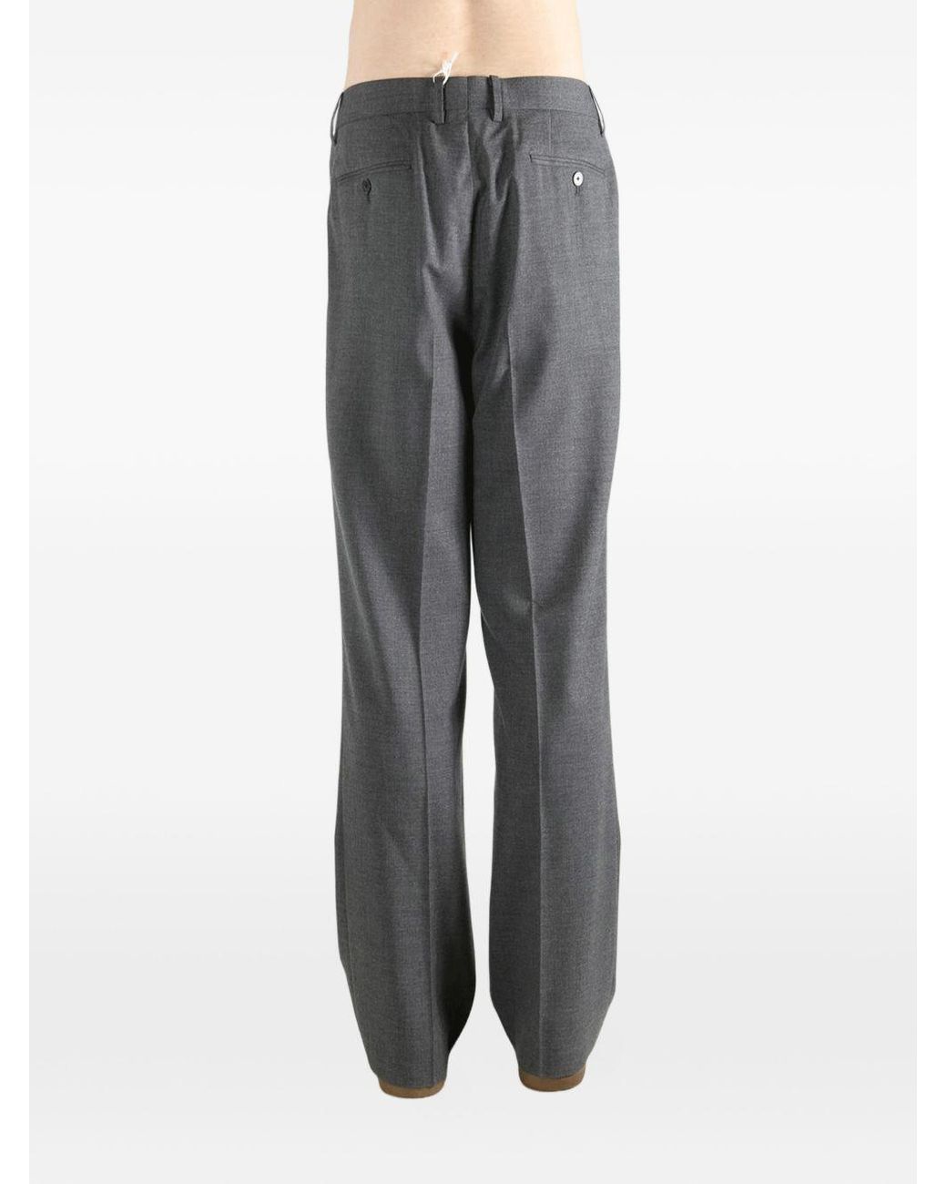 Auralee Gray Summer Twist Pora Slacks for men