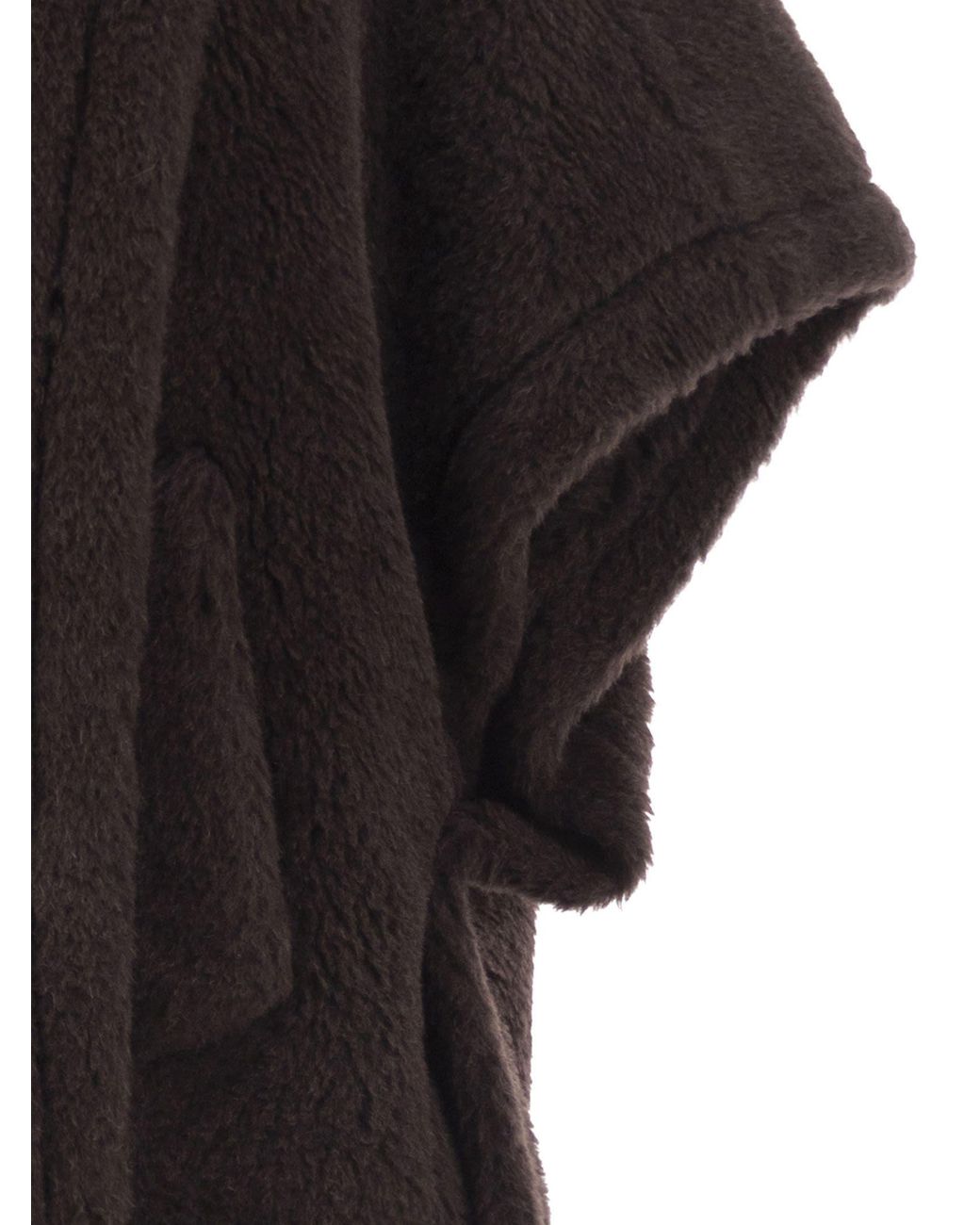 Max Mara Black Teddy Cape