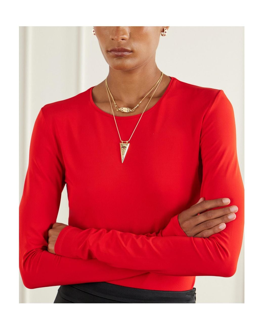 TOVE Red Stretch Jersey T-Shirt