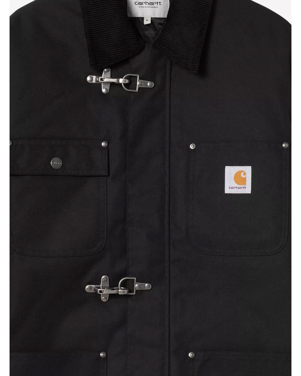 Carhartt Black Adair Logo Patch Jacket for men