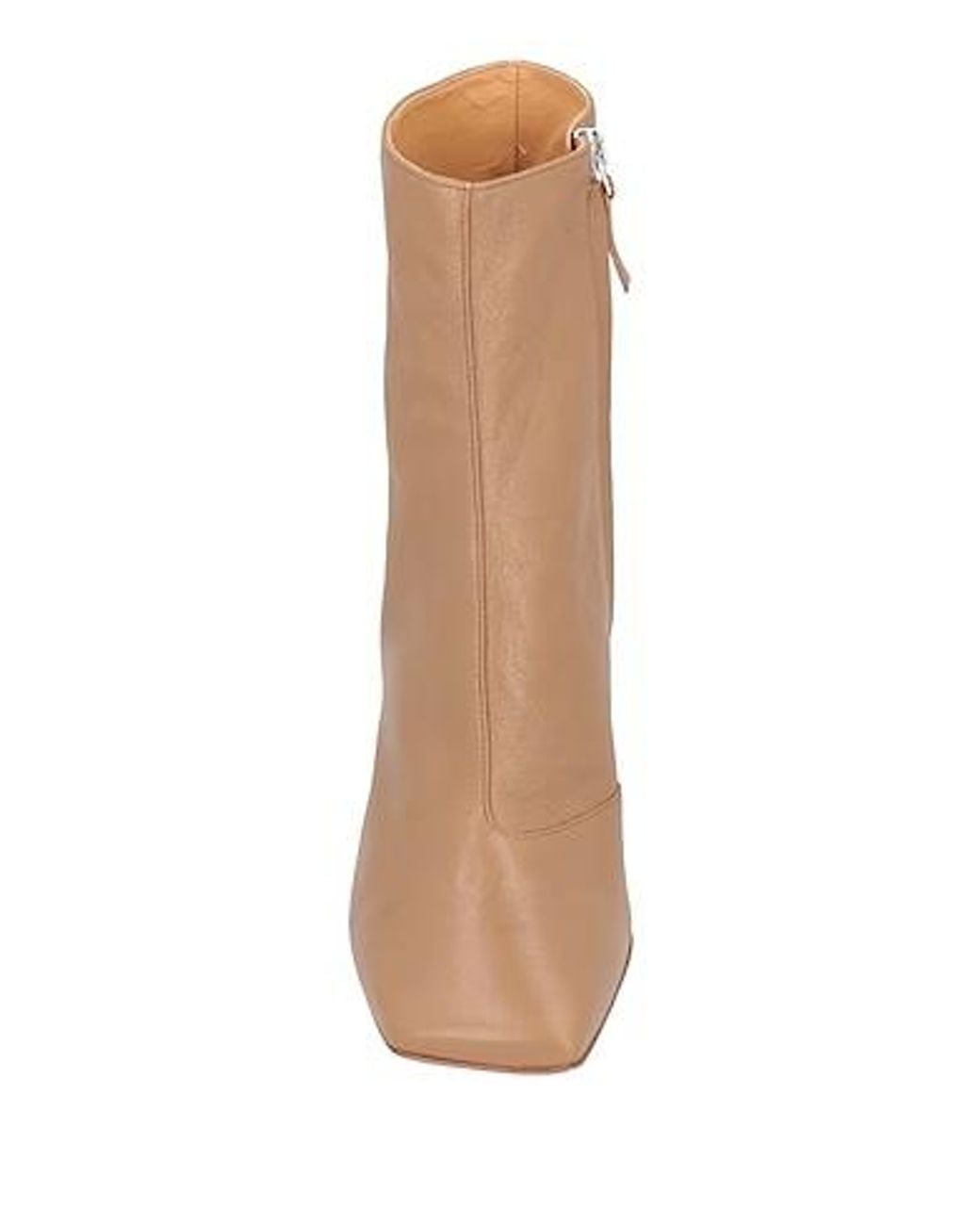 Maison Margiela Brown Solid-Color Genuine Leather Ankle Boots
