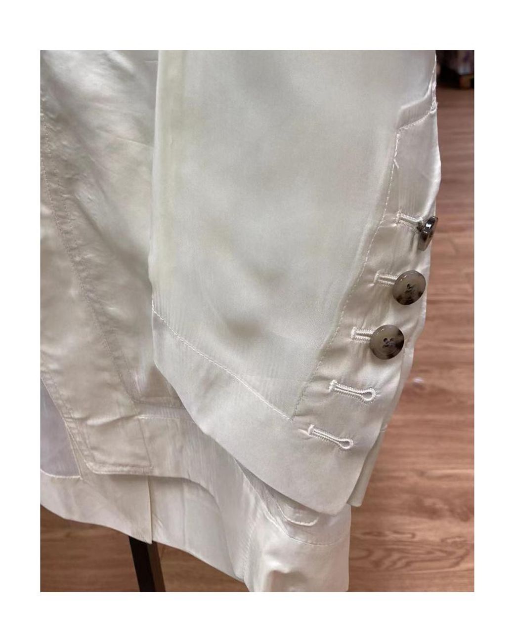 Rick Owens White Strap-Detail Single-Breasted Blazer