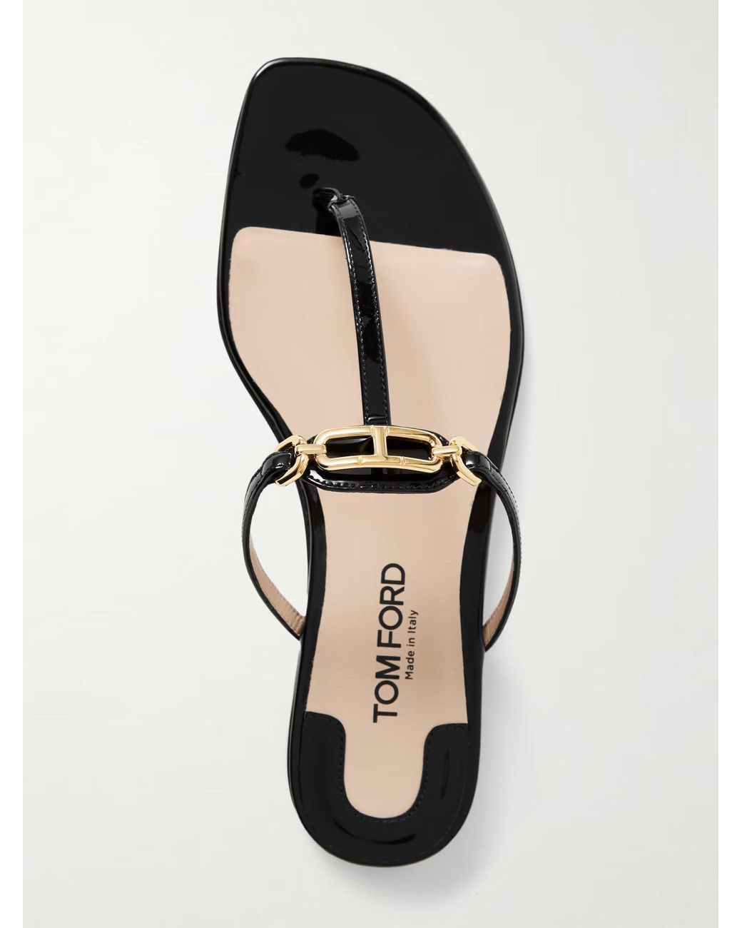 Tom Ford Brown Whitney Logo-Embellished Slippers