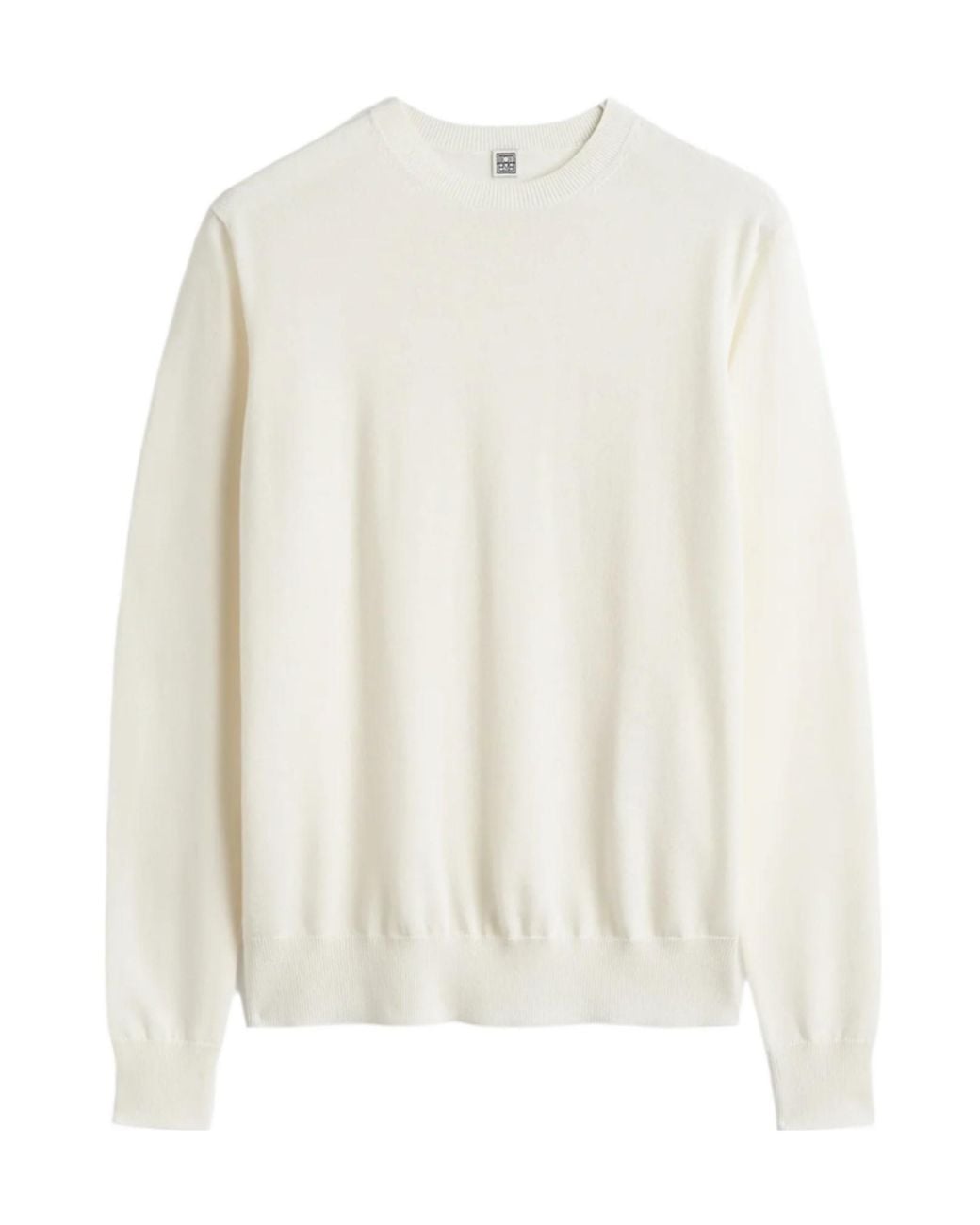 Totême White Totême Long-Sleeved Crewneck Jumper
