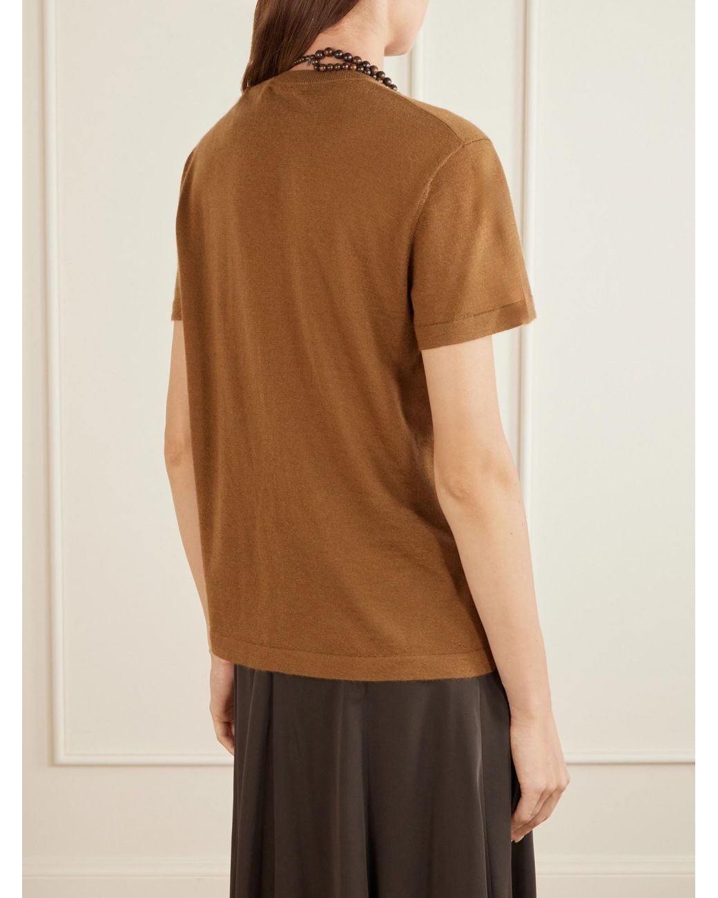 Co. Brown Cashmere T-Shirt