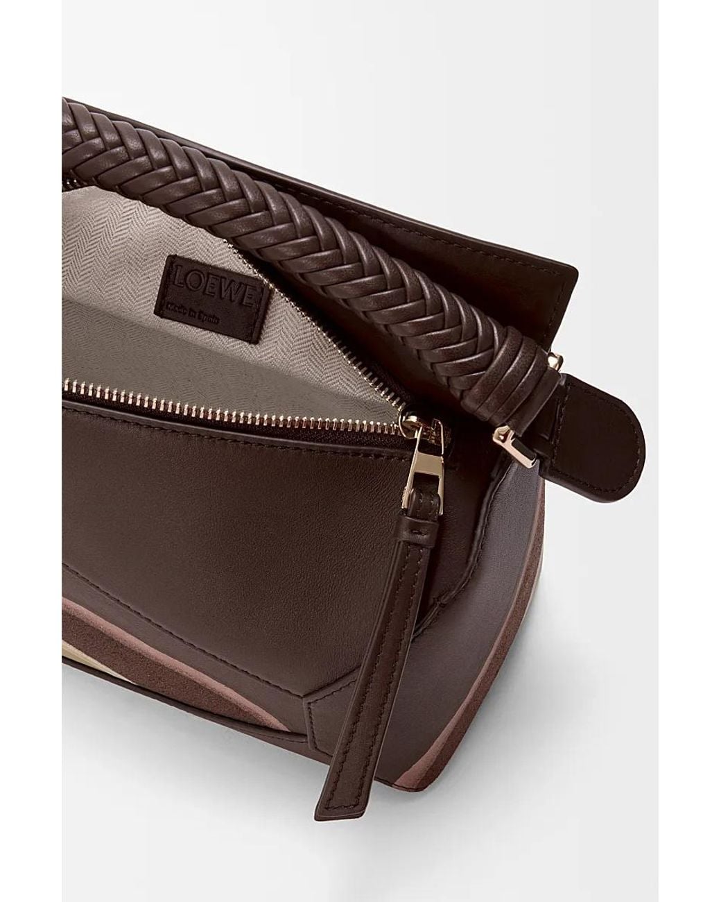 Loewe Brown Small Puzzle Edge Bag