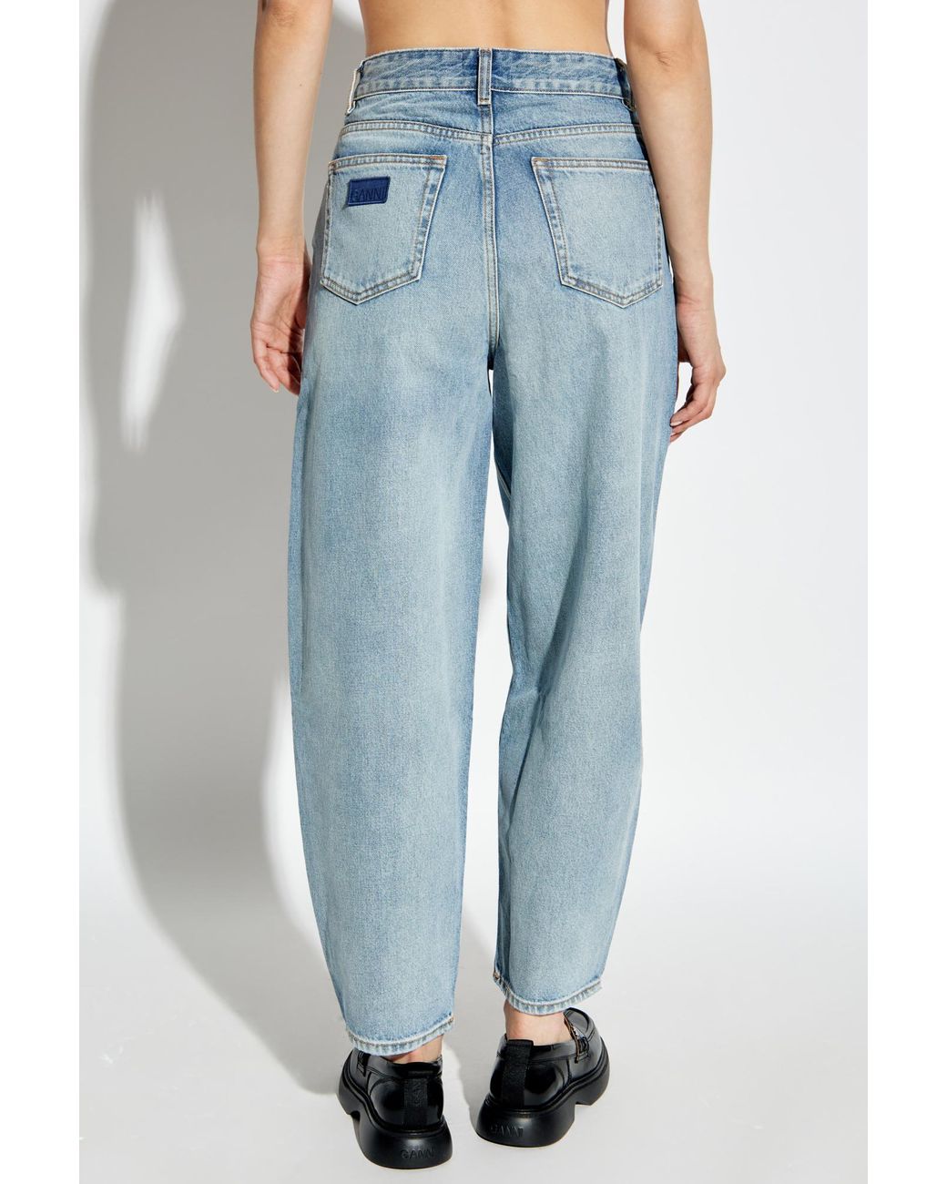 Ganni Blue Wide Leg Jeans