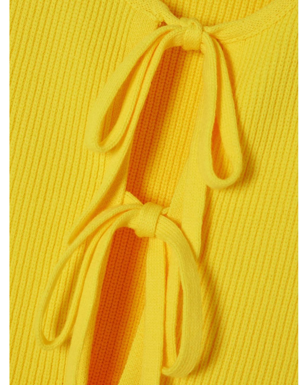 J.W. Anderson Yellow Jw Anderson Bow Tie Tank Top