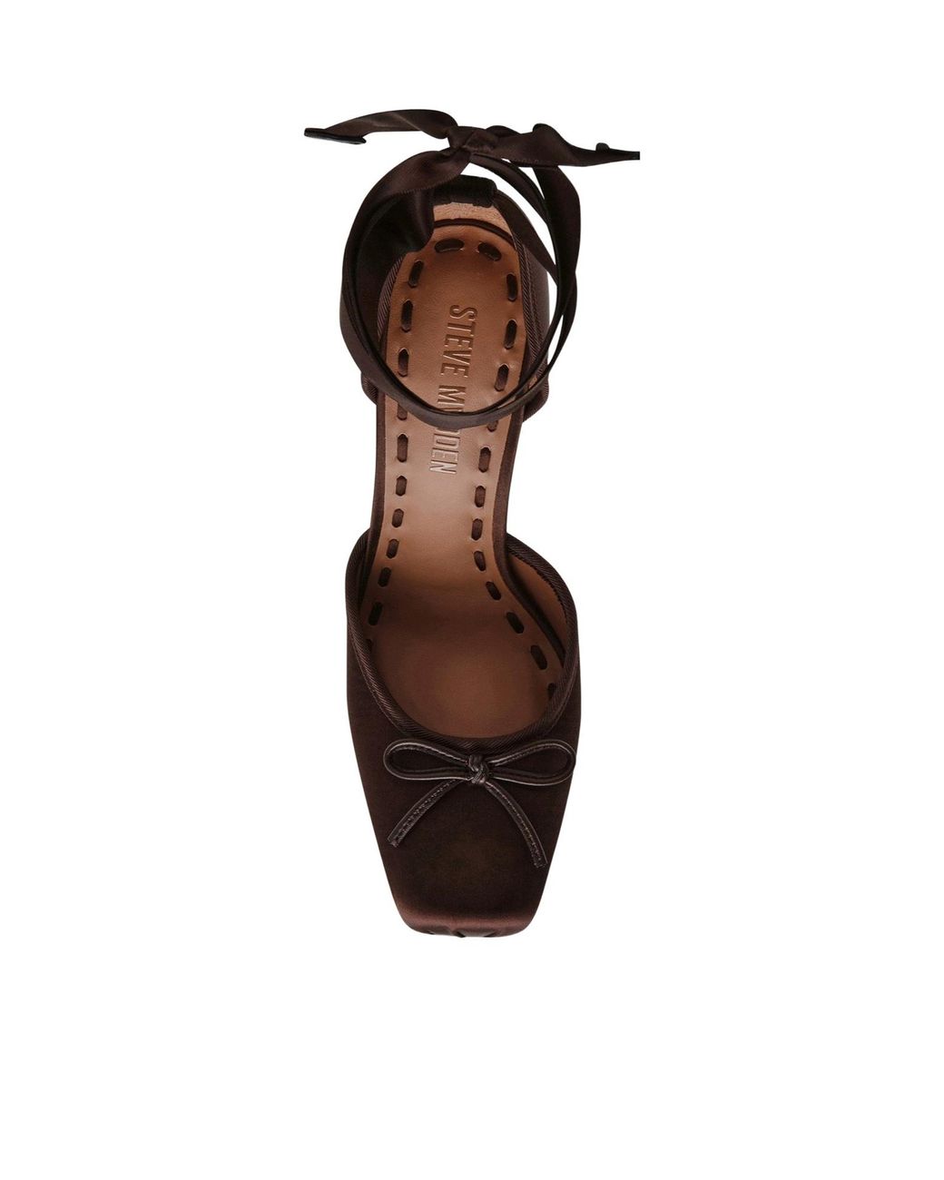 Steve Madden Black Larina Ankle-Tie Heeled Pumps