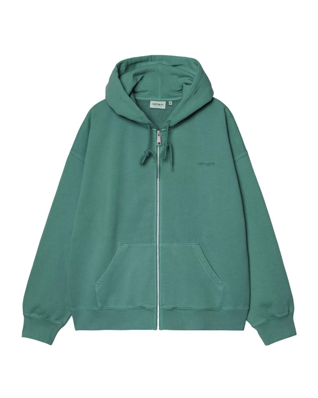 Carhartt Green Hooded Benton Sweat Jacket for men