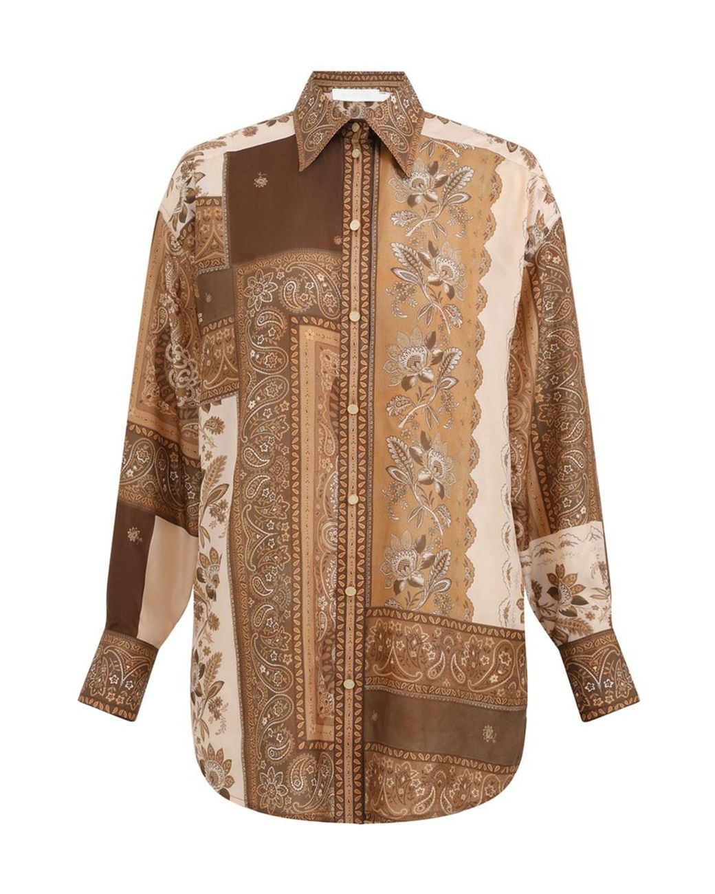 Zimmermann Brown Lucky Manstyle Shirt