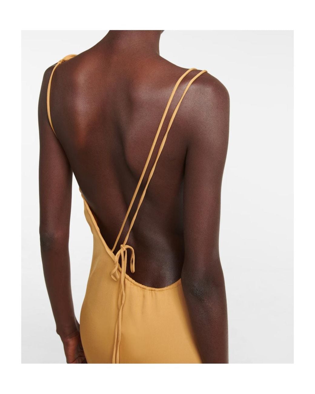 Christopher Esber Metallic Asymmetrical Design Dress