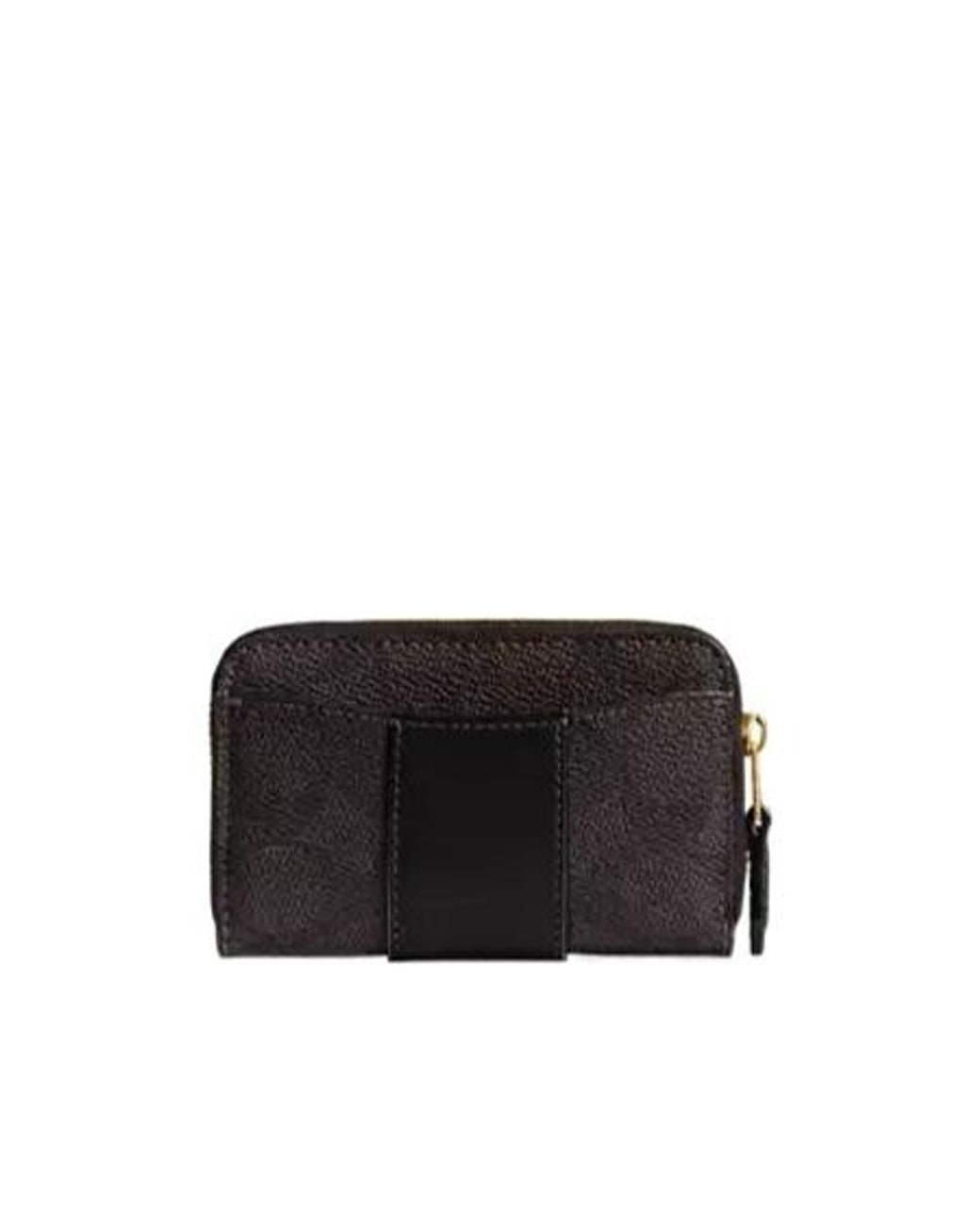COACH Black Essential Small Zip Around Card Case
