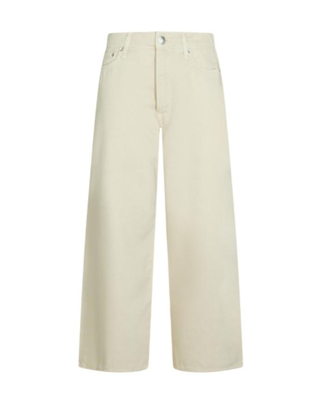 Rag & Bone White Sofie Wide-Leg Pants