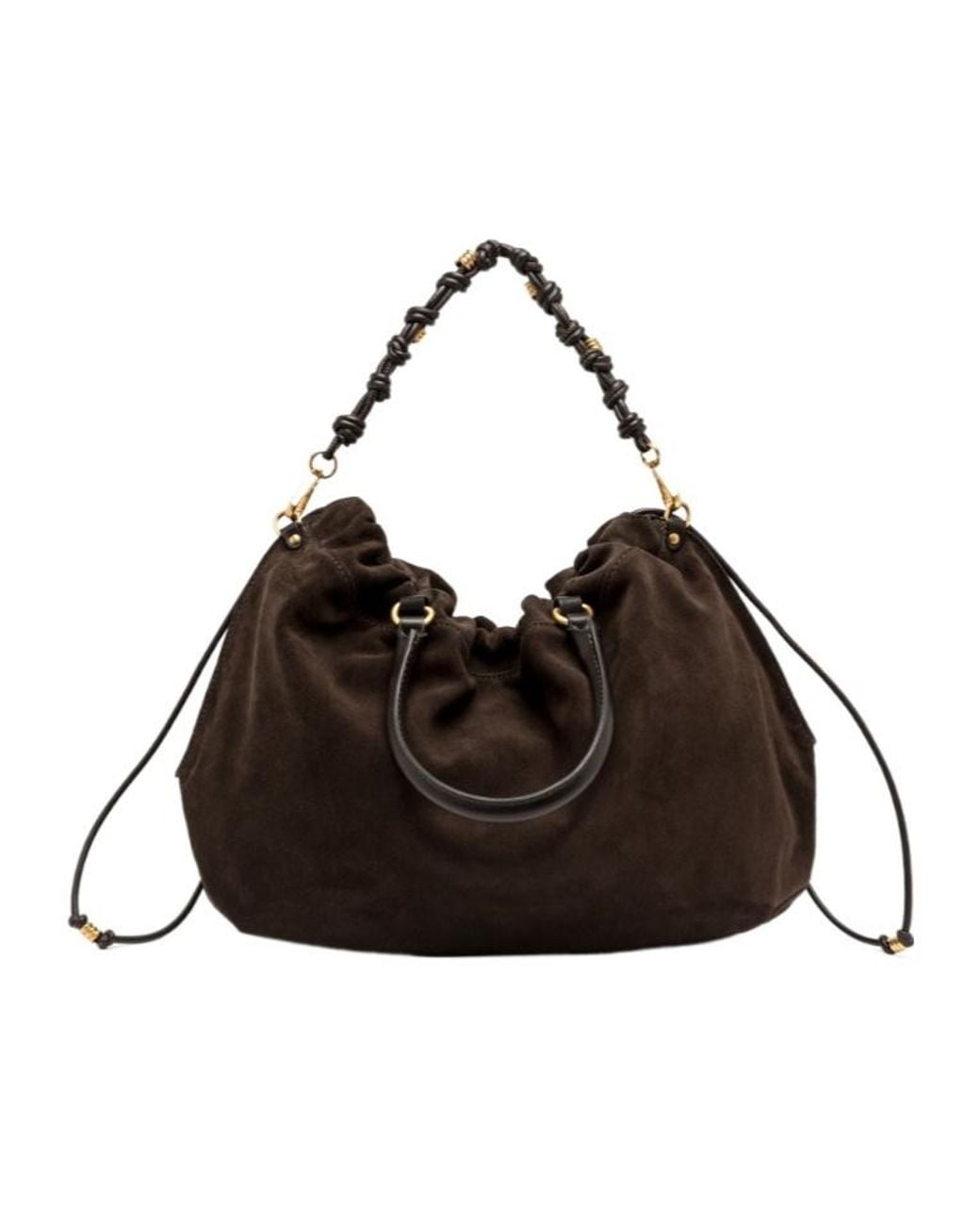 Gianni Chiarini Black Pleated Handbag