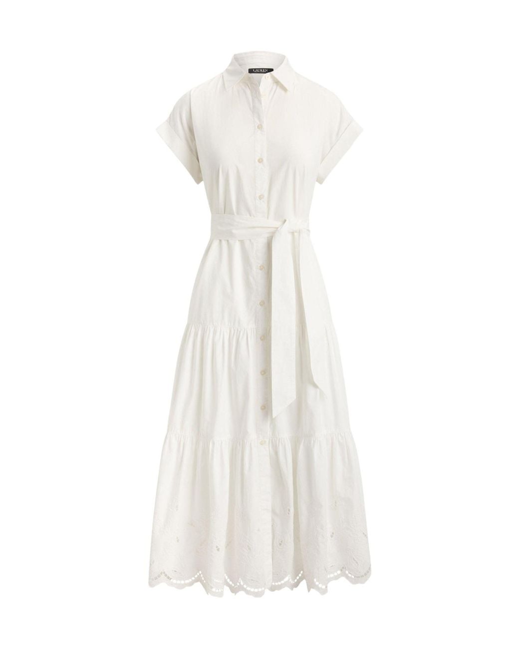 Ralph Lauren White Minimalist Shirt Dress