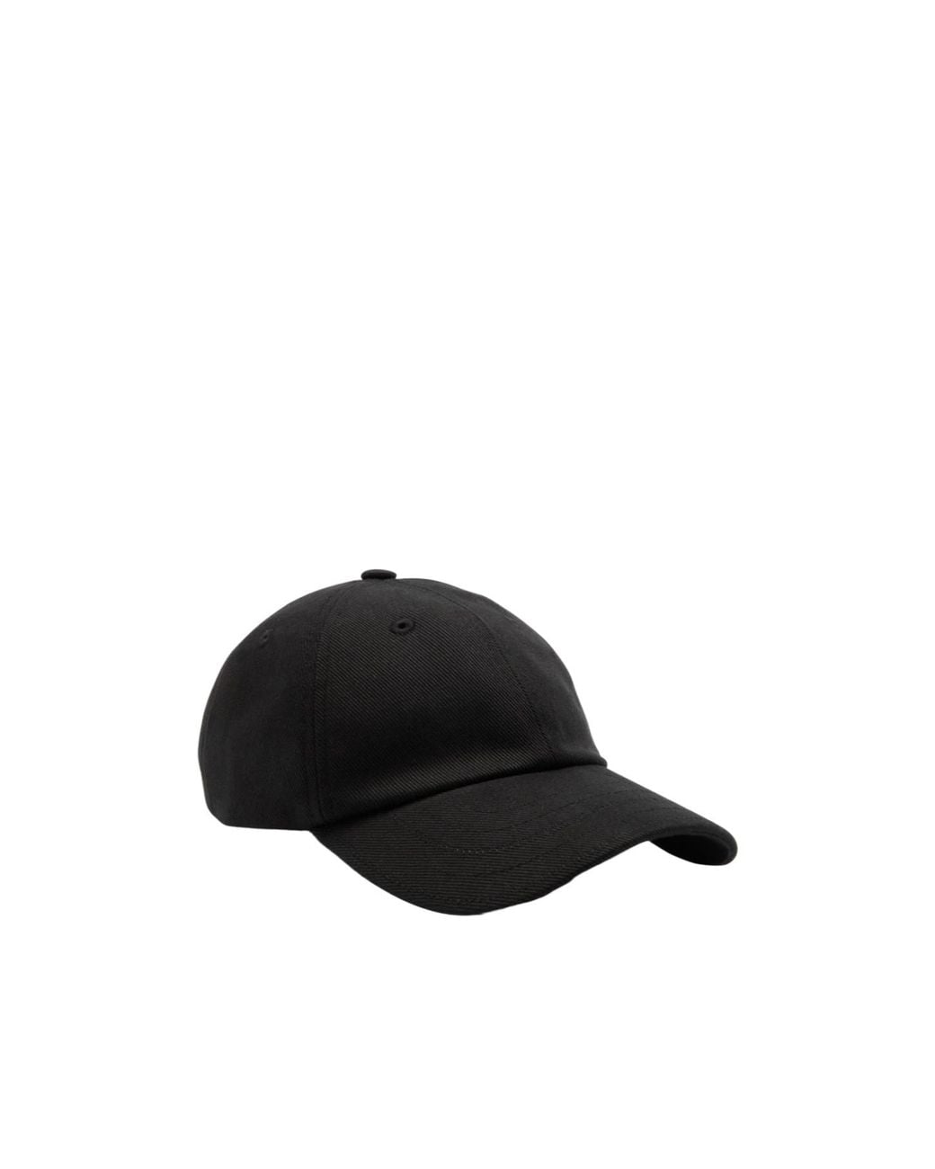Jacquemus Black Six-Panel Baseball Cap for men