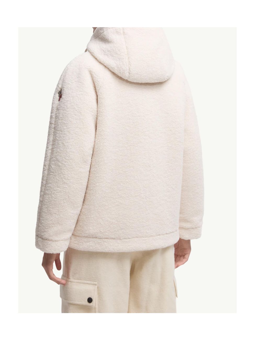 Moncler Natural Grenoble Zip-Up Drawstring Jacket