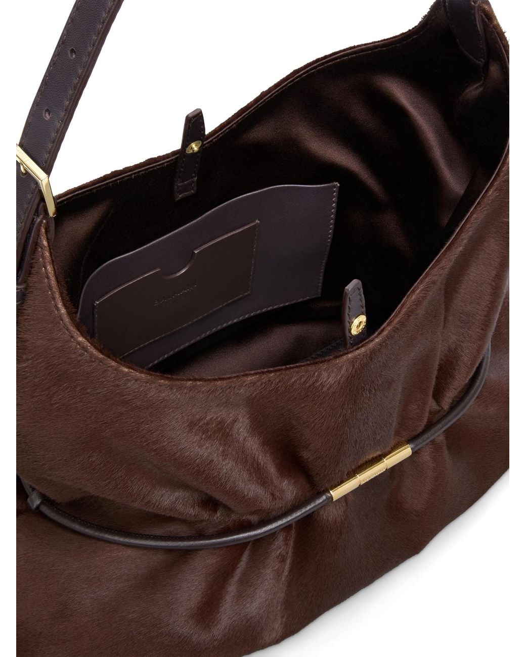 Balmain Brown Sphynx Medium Shoulder Bag