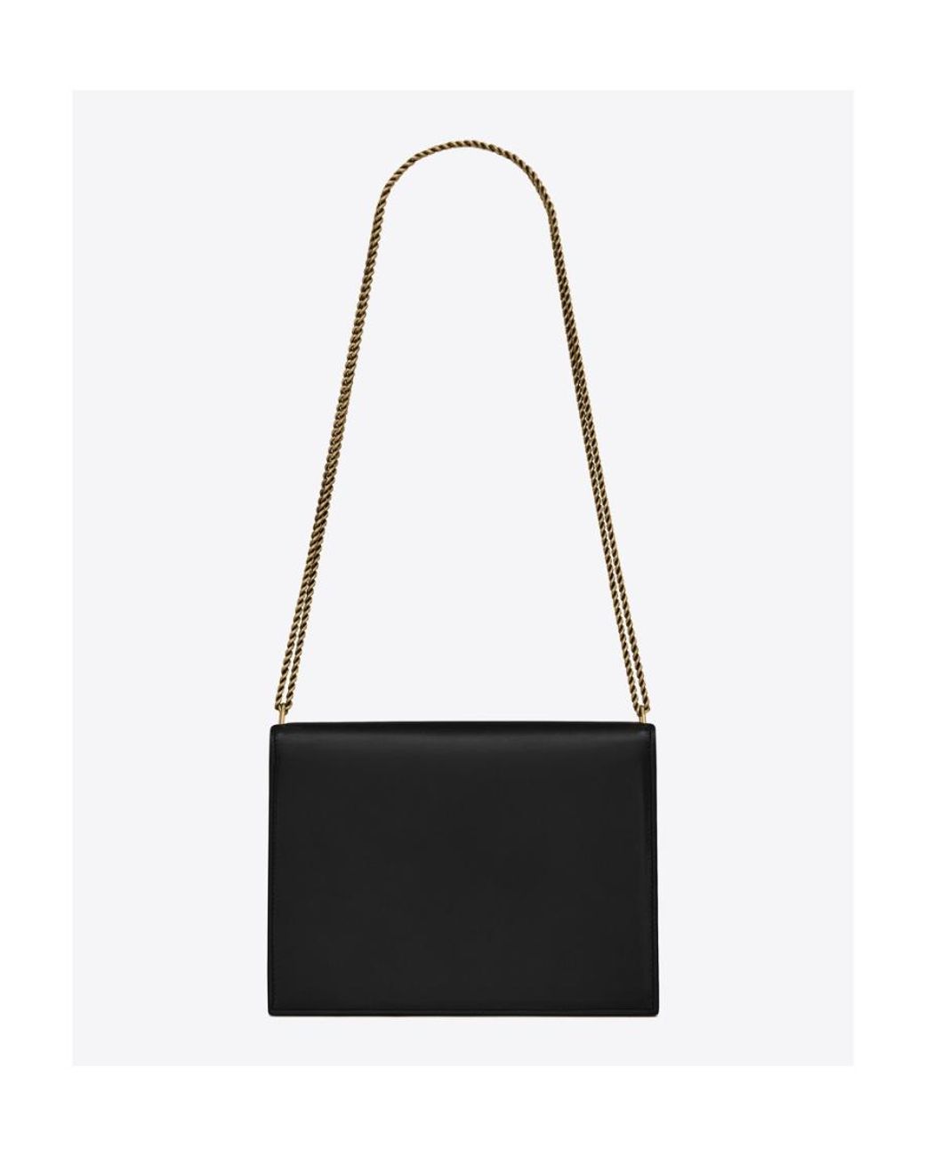 Saint Laurent Black Cassandra Medium Shoulder Bag