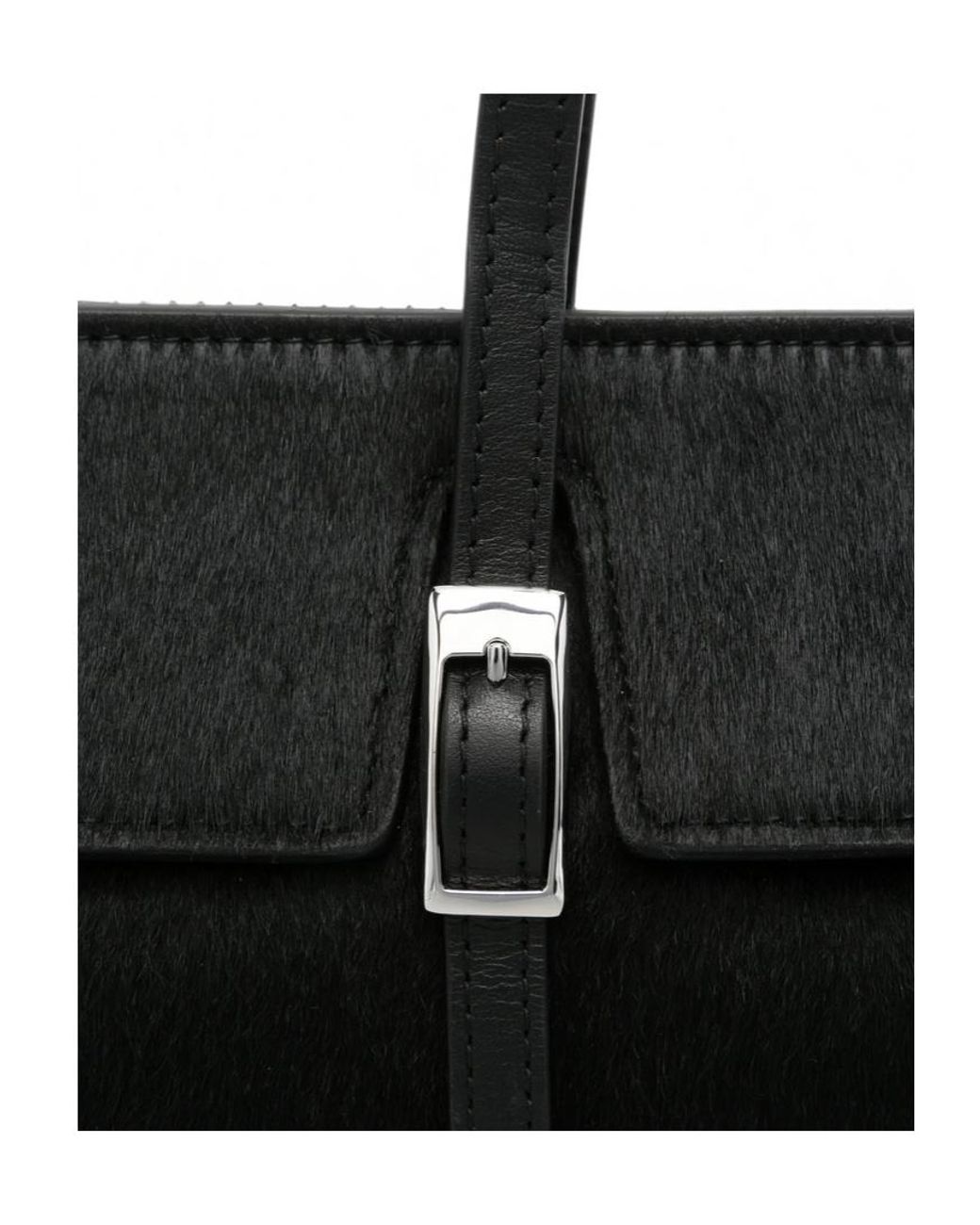 Elleme Black Top Hand-Held Shoulder Bag