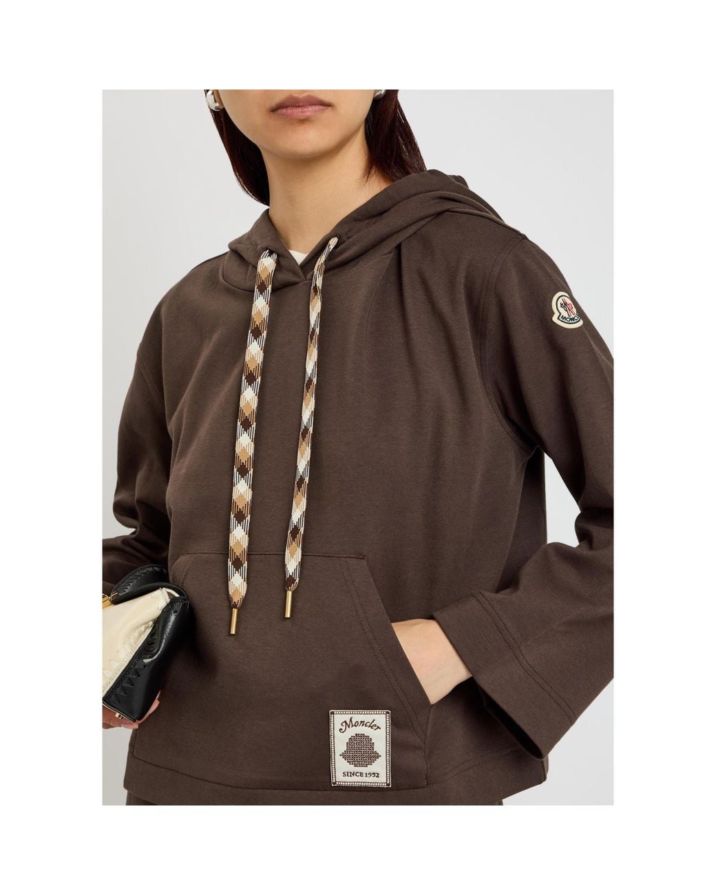 Moncler Brown Head Cotton Hoodie