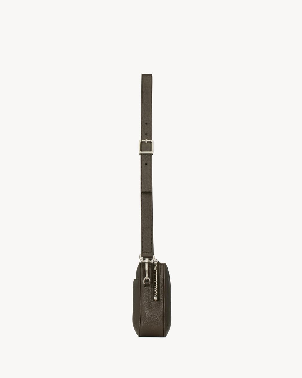 Saint Laurent White Zip-Up Small Camera Bag for men