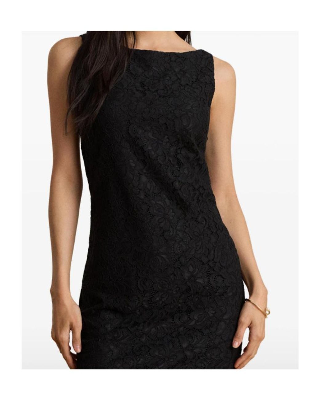 Ralph Lauren Black Sleeveless Midi Dress
