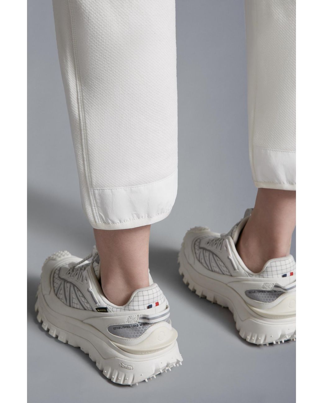 Moncler White Drawstring Panelled Sweatpants