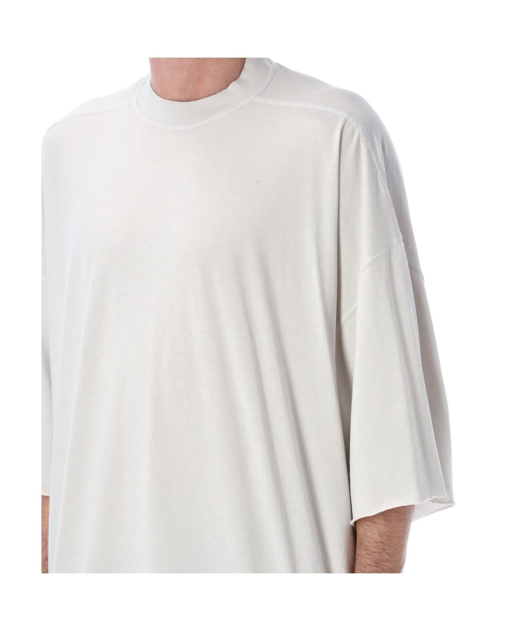 Rick Owens White Tommy T Oversized T-Shirt for men
