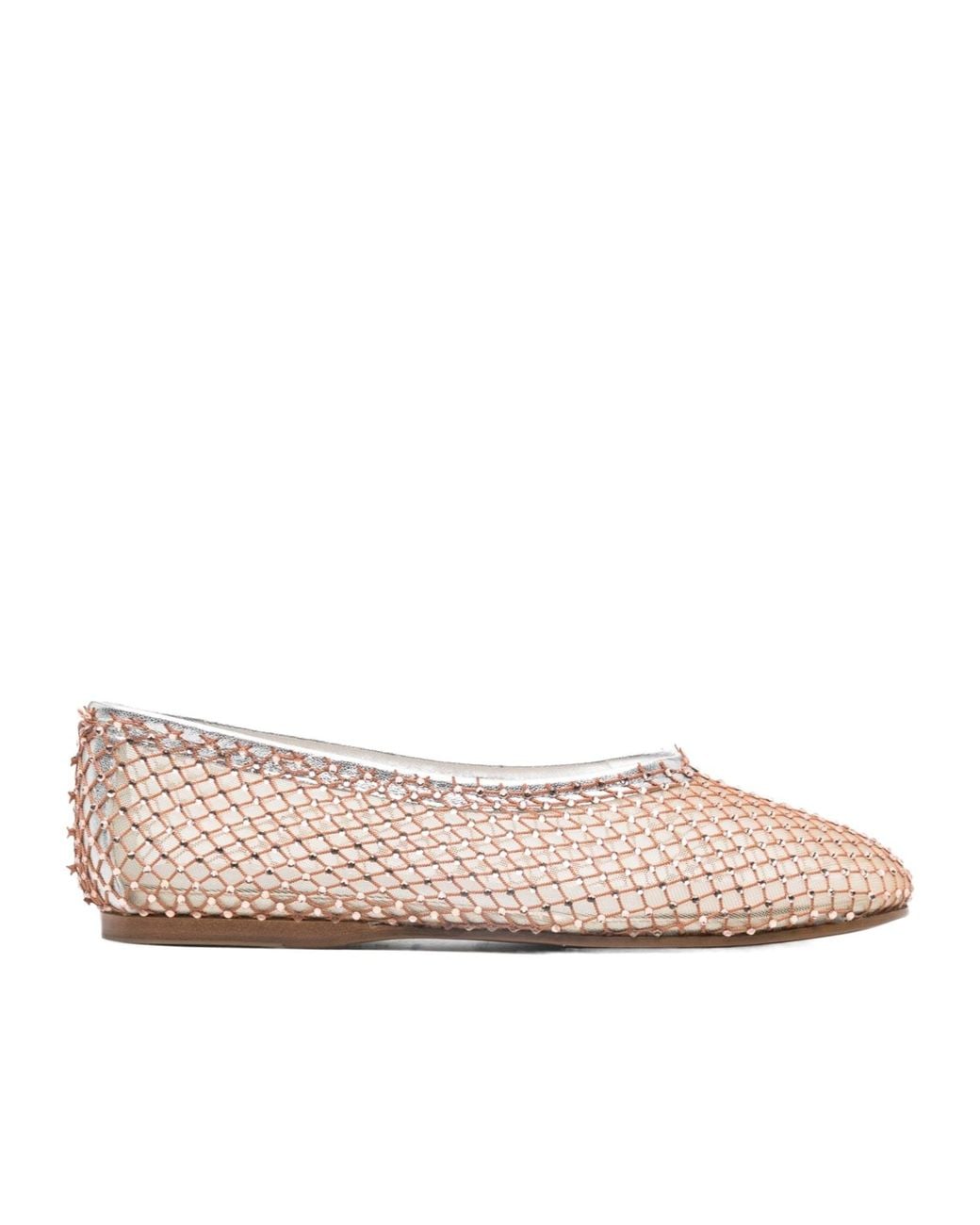Forte_forte Pink Mesh Ballet Flats