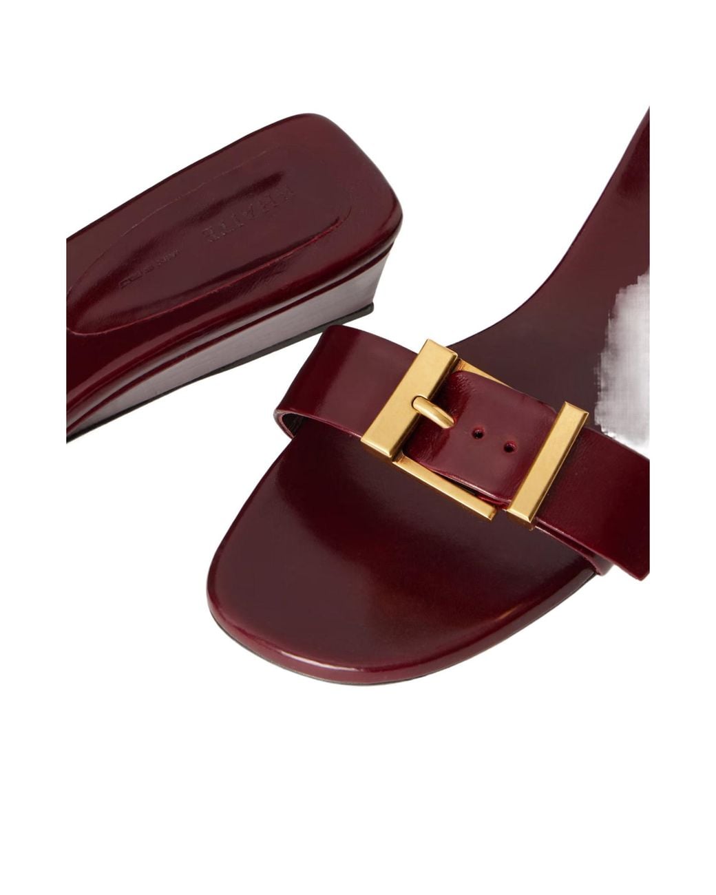 Khaite Brown Smooth Leather Sandals