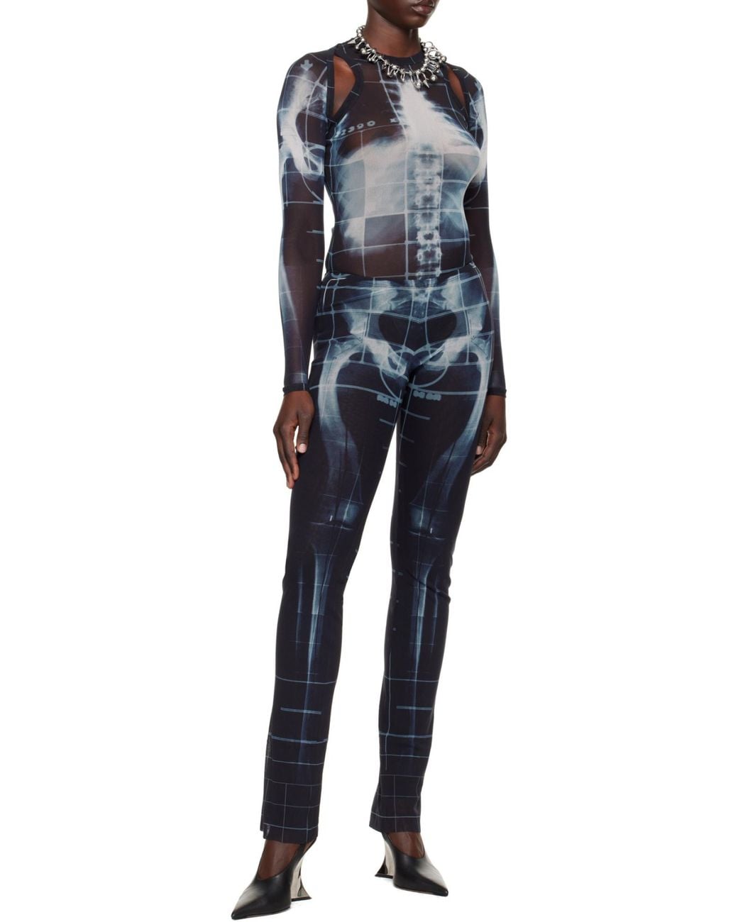 Jean Paul Gaultier Blue The Squeletor Pants