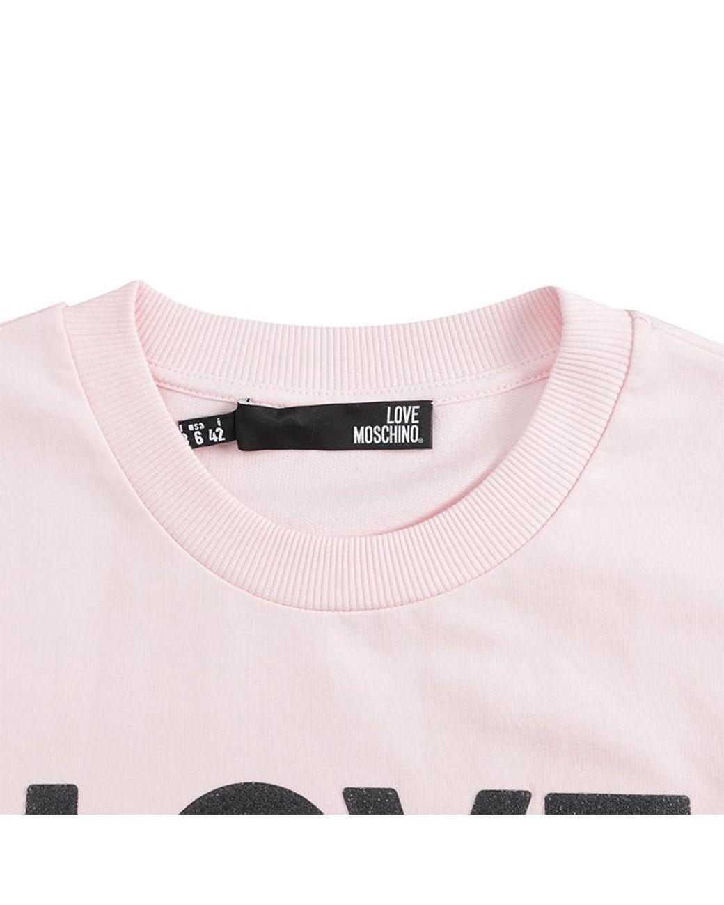 Moschino Pink Logo Pattern T-Shirt Dress