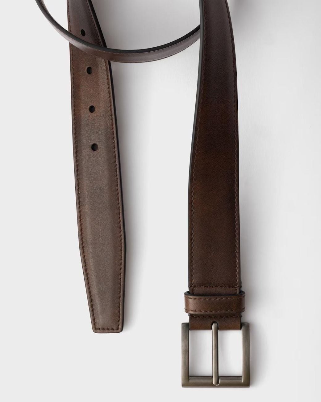 Prada Brown Leather Belt for men
