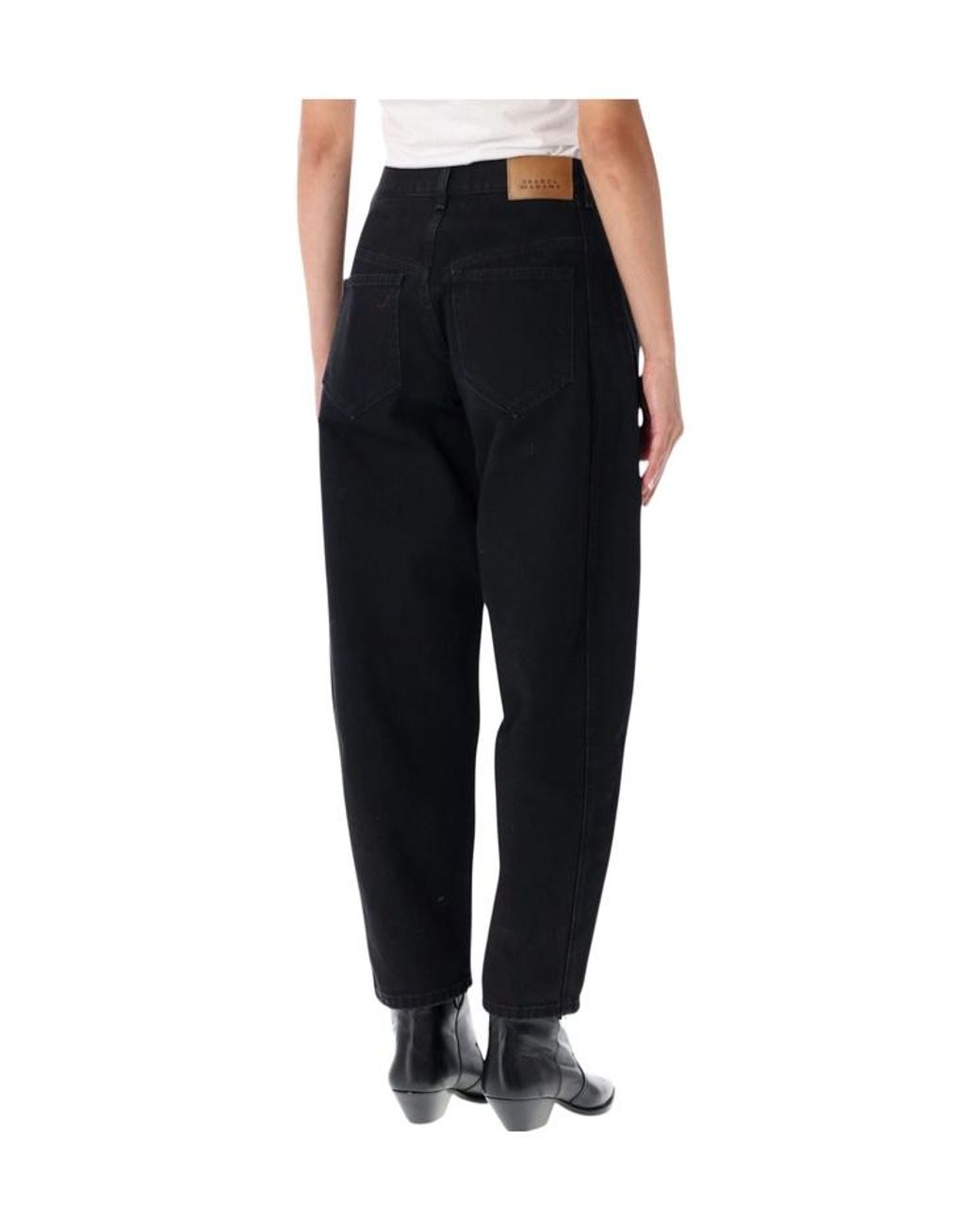 Isabel Marant Black Étoile Oriane Barrel Jeans