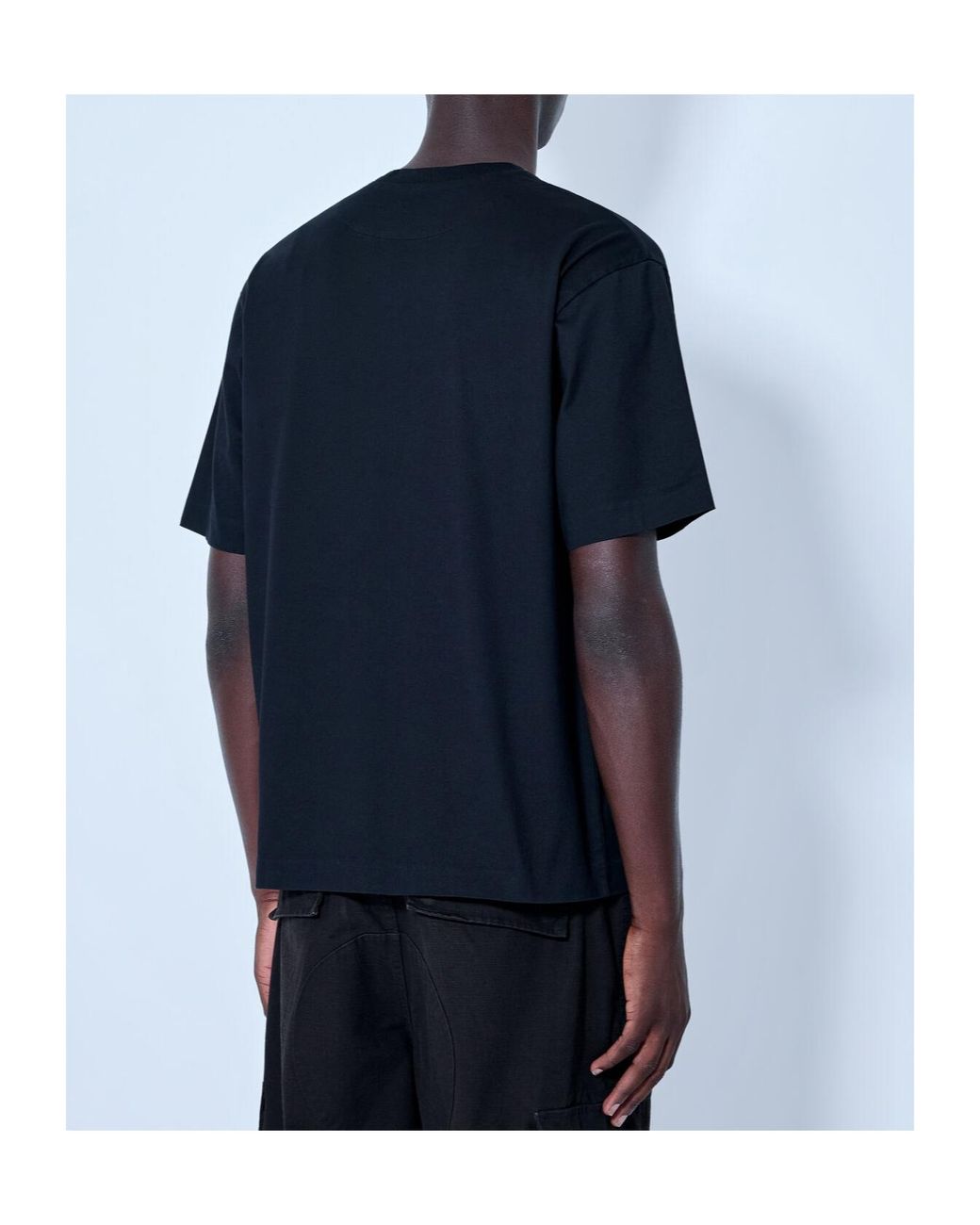 Massimo Osti Studio Black Logo Print T-Shirt for men