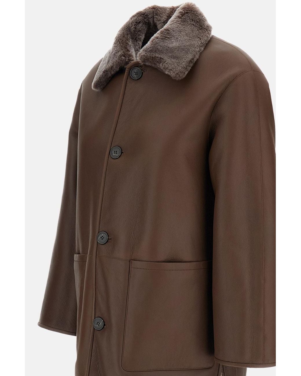 Arma Brown Nicola Reversible Shearling Coat