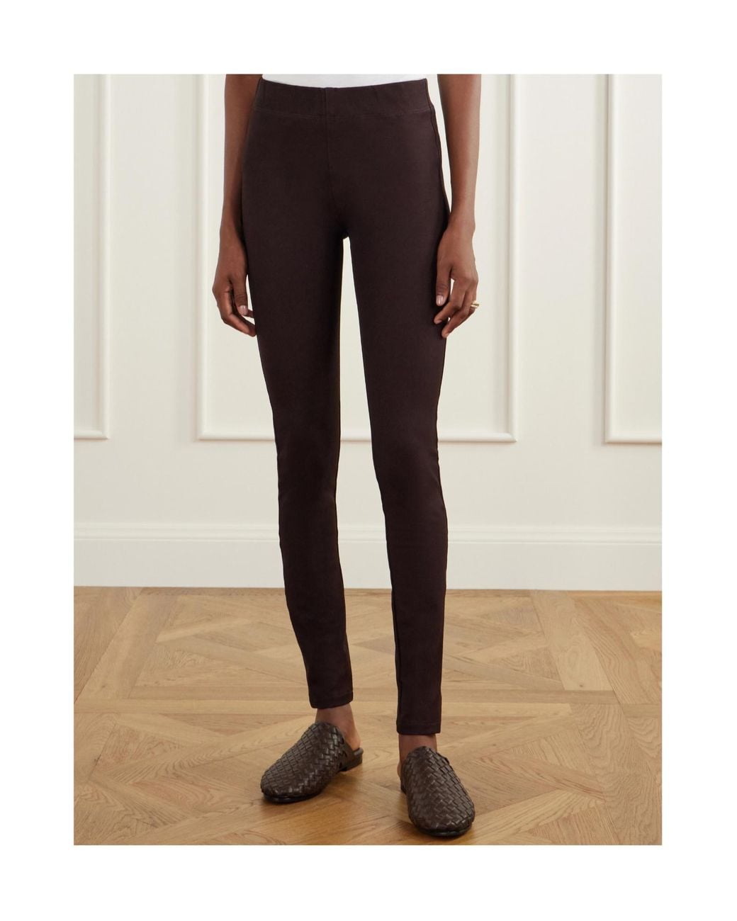 Joseph Brown Stretch-Jersey Skinny Pants