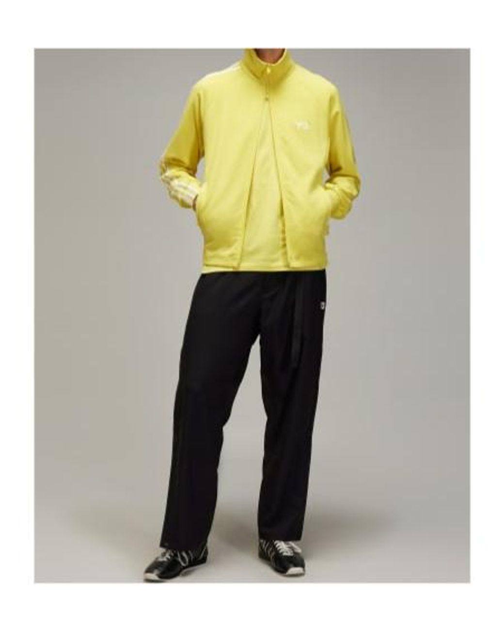 Y-3 Yellow 3-Stripes Track Top for men