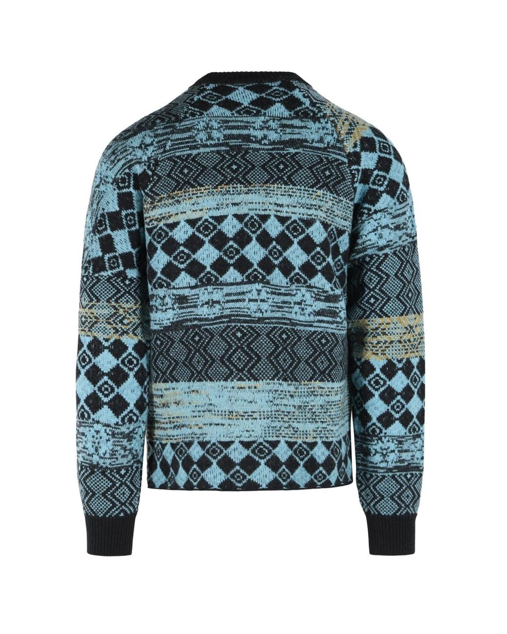 Dries Van Noten Blue Long-Sleeved Sweater for men