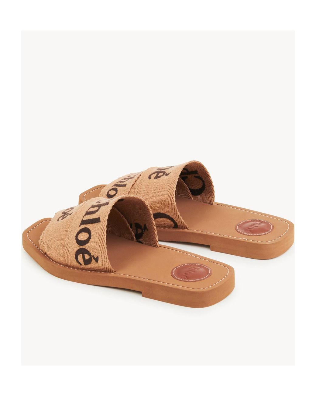 Chloé Brown Chloé Woody Flat Mules