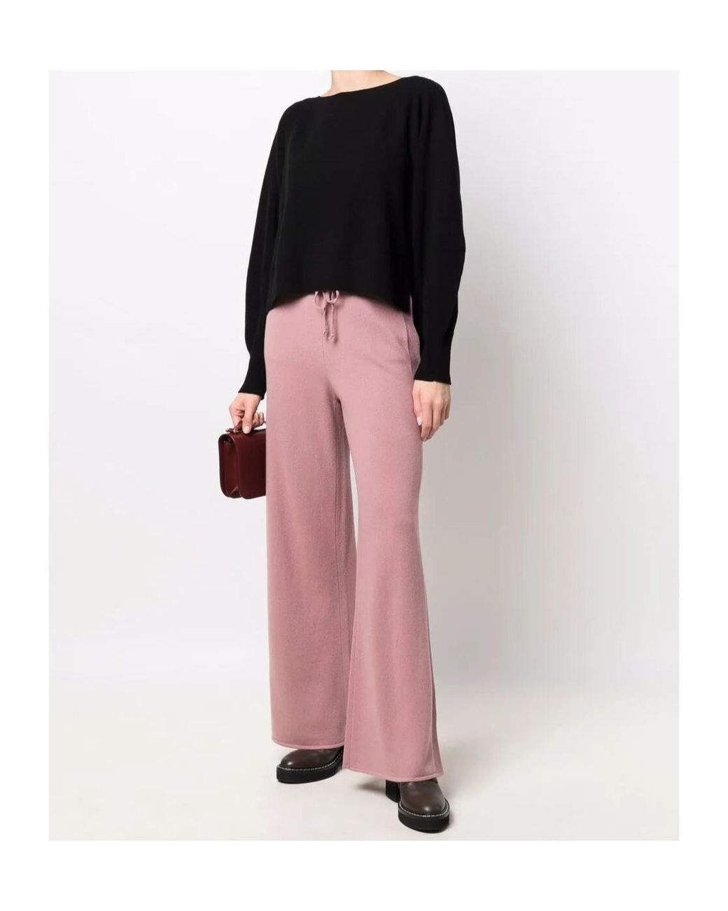 Alberta Ferretti Black Long-Sleeved Knitted Pullover