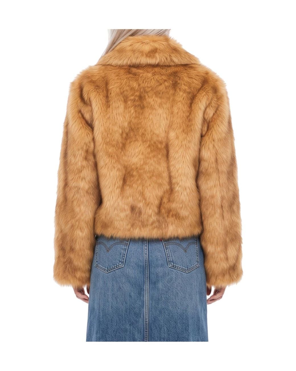 Stand Studio Brown Lena Faux Fur Jacket