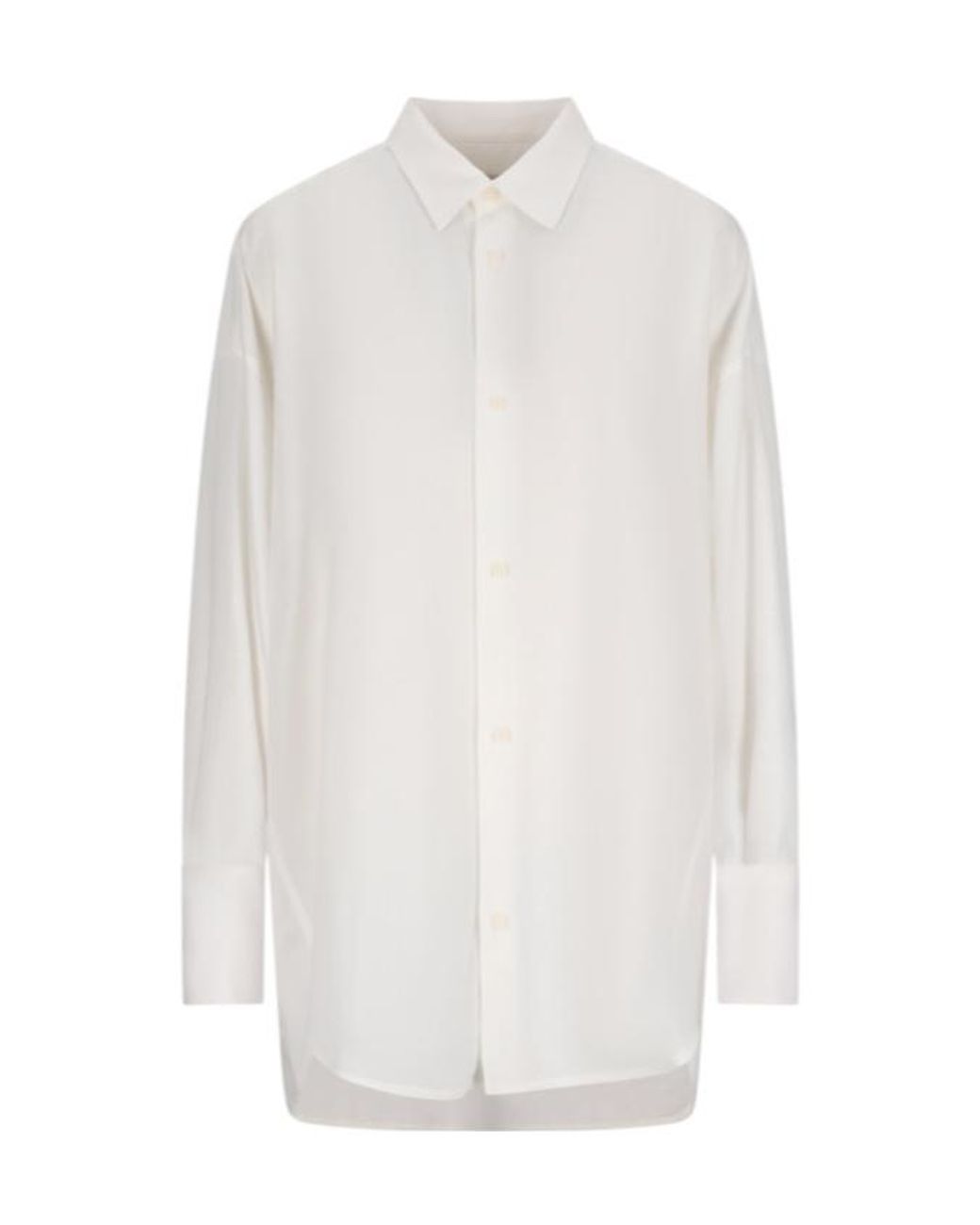 DARKPARK White Carla Long-Sleeved Buttoned Shirt