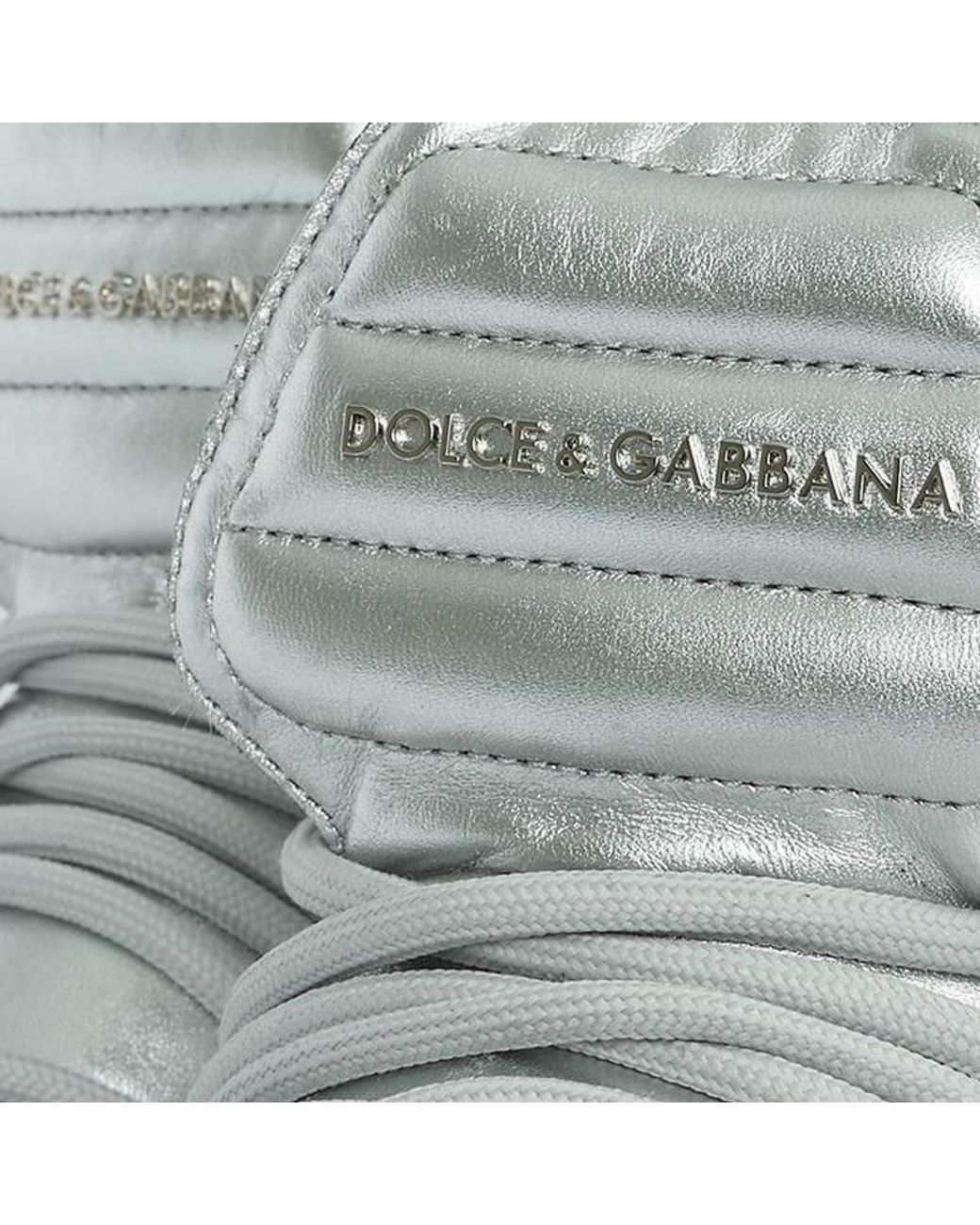 Dolce & Gabbana White Logo-Lacing Casual Sneakers for men