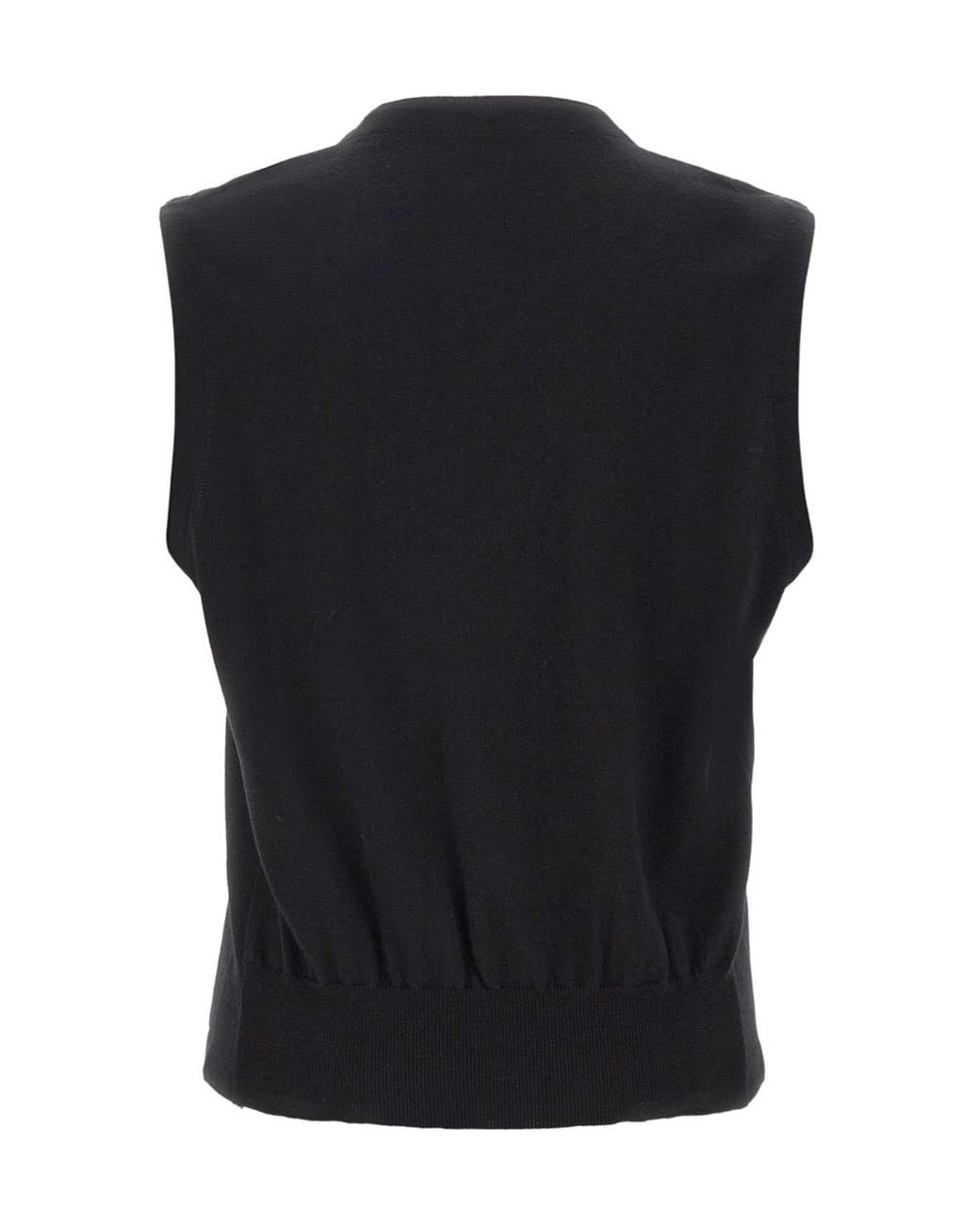 Gran Sasso Blue V-Neck Buttoned Knitted Vest for men