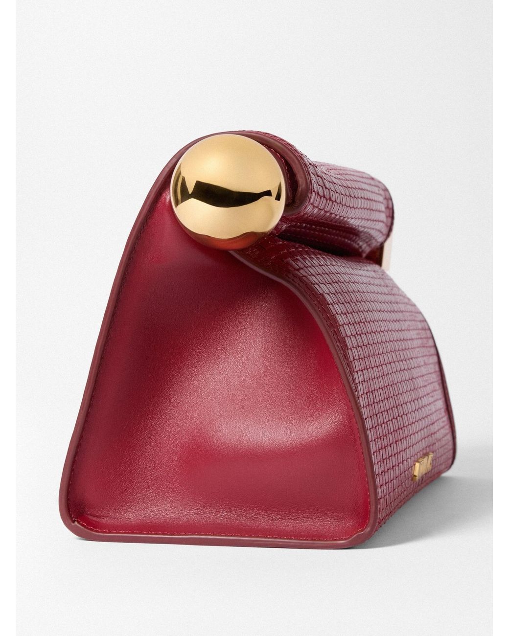 Jacquemus Red The Rond Carré Folded Clutch