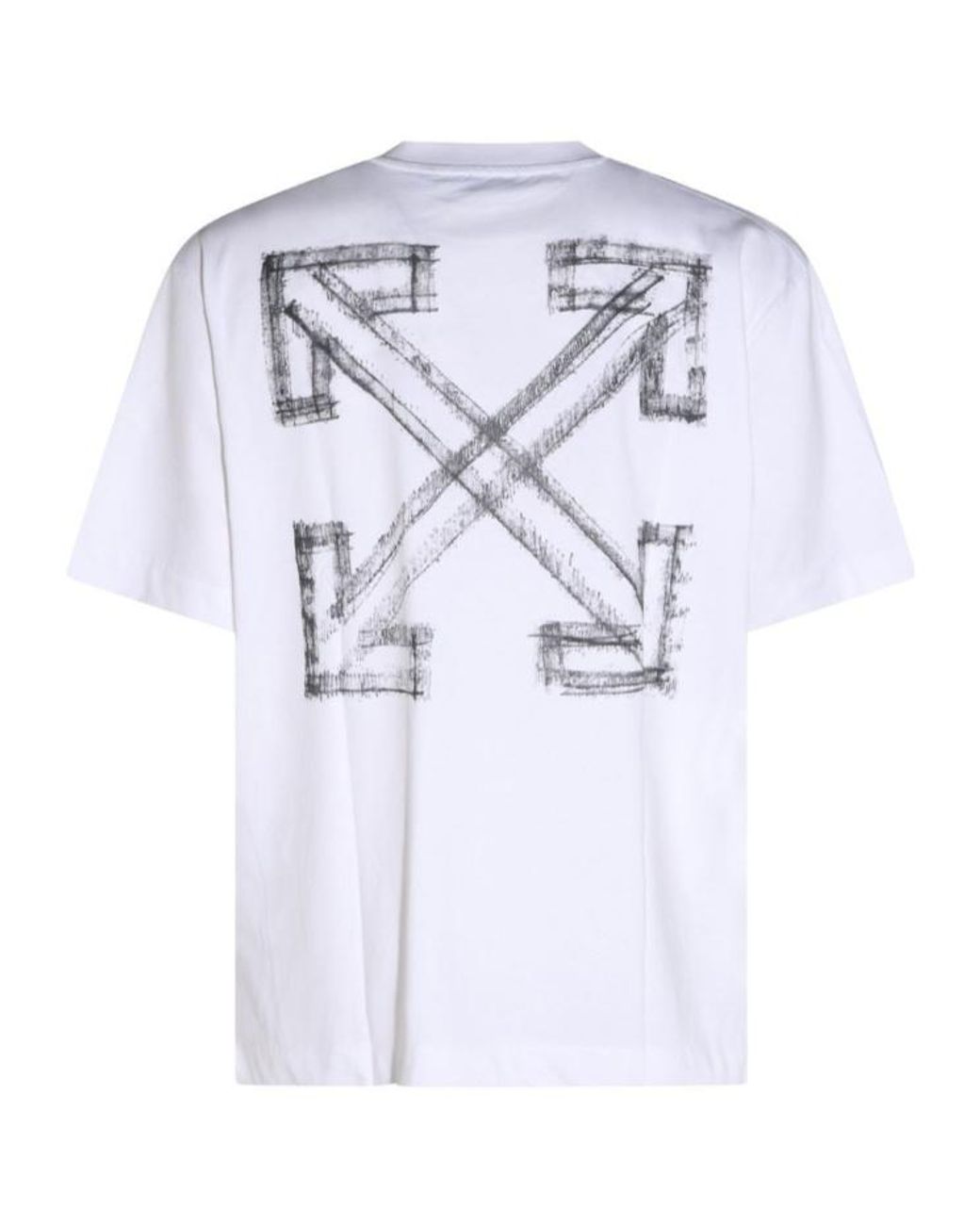 Off-White c/o Virgil Abloh White Crewneck Short-Sleeveled T-Shirt for men
